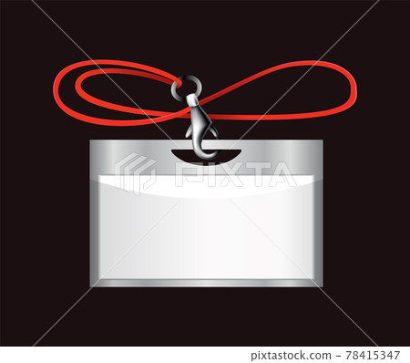 Blank identification badge. Plastic name holder, pass identification badging. Card, personal office tag or empty badge on lanyard realistic template Blank identification badge. Plastic name holder, pass identification badging. Card, personal office tag or empty badge on lanyard realistic template 78415347