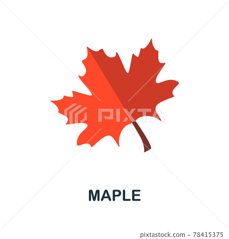Maple icon. Simple element from autumn collection. Creative Maple icon for web design, templates, infographics and more 78415375