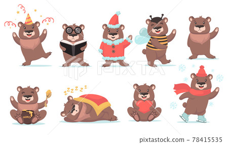 Cute teddy bear set 78415535
