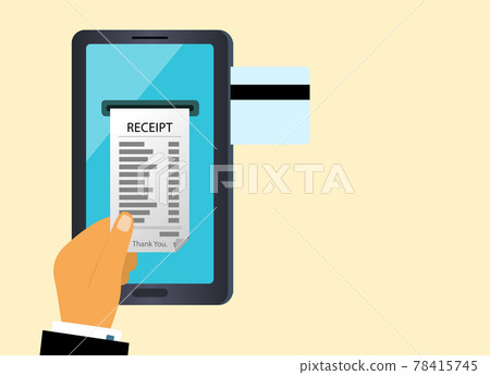 The concept of online payment for an order by Bank card. 78415745