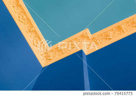 stucco ceiling and colorful walls , renovation concept 78415775