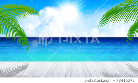 一片海洋藍海的度假區 夏日形象背景素材 插圖素材 圖庫 一片海洋藍海的度假區 夏日形象背景素材 插圖素材 圖庫