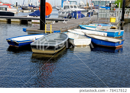 Lymington marina and ferry terminal in Hampshire UK Lymington marina and ferry terminal in Hampshire UK 78417812