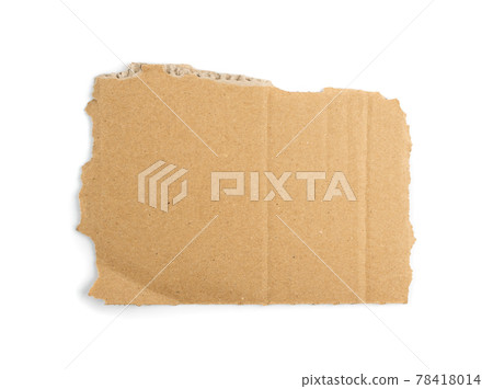 Cardboard, Carton, Ripped Kraft Paper, Wrapping Piece 78418014