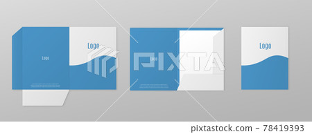 Templates set of paper or pocket folder realistic vector illustration isolated. Templates set of paper or pocket folder realistic vector illustration isolated. 78419393