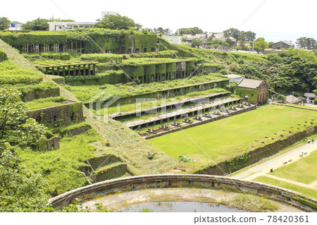 [佐渡合川]佐渡礦山北澤地區設施組北澤浮動選礦場（從山上） 78420361