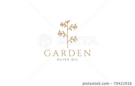 olive oil plant luxury logo symbol vector icon illustration graphic design 78422916