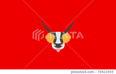cute head cartoon dairy cows logo symbol vector icon illustration graphic design 78422934