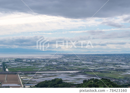 Unzen Fugendake and Ariake Sea seen from Kumamoto Kawachi 78423160