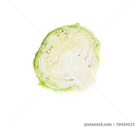 cabbage isolated on white background. cabbage isolated on white background. 78424525