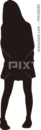 可愛的時尚女孩 78426896