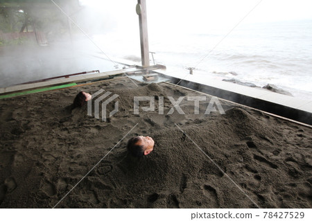 Beppu beach sand bath Beppu beach sand bath 78427529