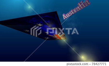 Australia Flag and Text 6-3-1 Flying in Space Australia Flag and Text 6-3-1 Flying in Space 78427771