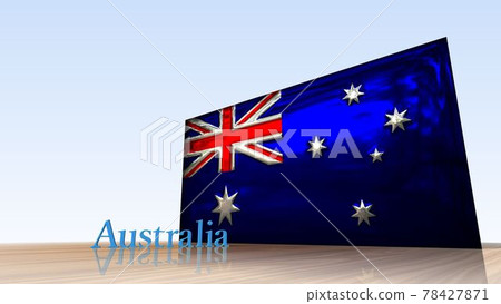 Australia flag and text on the floor 4-3-3 Australia flag and text on the floor 4-3-3 78427871