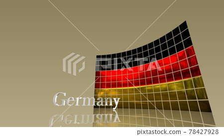 德國國旗和地板上的文字 5-3-3 78427928