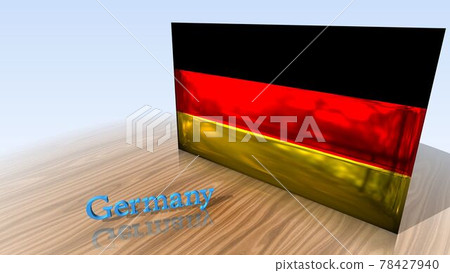 Germany flag and text on the floor 4-2-3 Germany flag and text on the floor 4-2-3 78427940