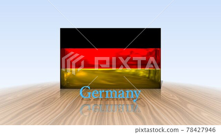 Germany flag and text on the floor 4-1-2 Germany flag and text on the floor 4-1-2 78427946
