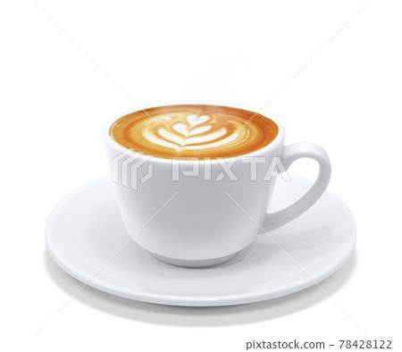 Cafe latte drink illustration real hot steam Cafe latte drink illustration real hot steam 78428122