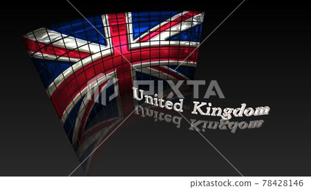 Union Jack and United Kingdom text on the floor 5-2-1 78428146