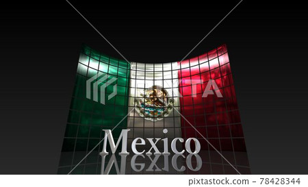 墨西哥國旗和地板上的文字 5-3-2 墨西哥國旗和地板上的文字 5-3-2 78428344