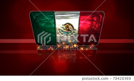 墨西哥國旗和地板上的文字 3-2-2 墨西哥國旗和地板上的文字 3-2-2 78428369
