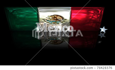 Mexico flag and text on the floor 2-2-2 Mexico flag and text on the floor 2-2-2 78428376