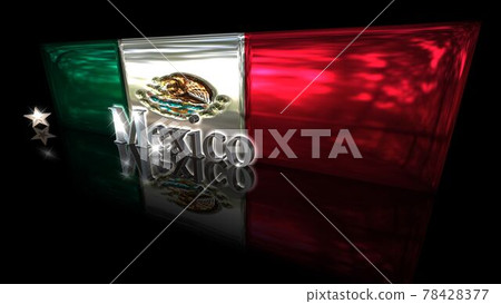 墨西哥國旗和地板上的文字 2-2-3 墨西哥國旗和地板上的文字 2-2-3 78428377