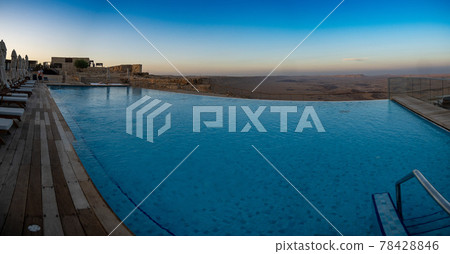 Luxury hotel in desert landscape in Israel Luxury hotel in desert landscape in Israel 78428846
