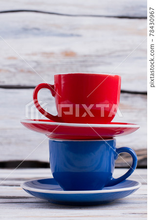Stack of two cups. 78430967