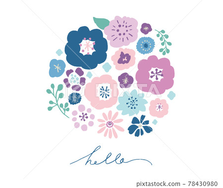 Scandinavian handwritten touch flowers Scandinavian handwritten touch flowers 78430980
