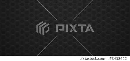 Metal hexagonal black pattern background. Metal hexagonal black pattern background. 78432622