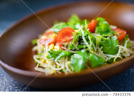 Bean sprout and coriander salad Bean sprout and coriander salad 78433376