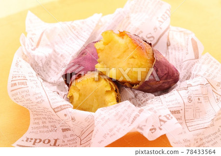 Roasted sweet potato, Beni Yuka, Beni Yuka, cracked contents Roasted sweet potato, Beni Yuka, Beni Yuka, cracked contents 78433564