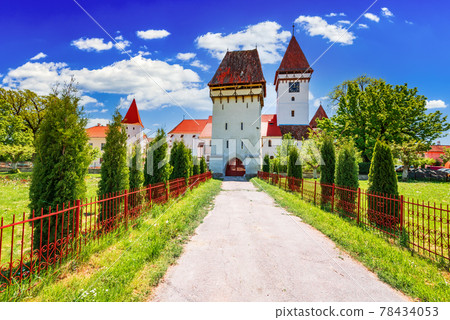 Agnita medieval church in Transylvania, Romania 78434053