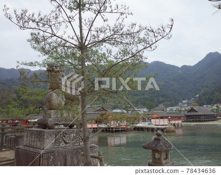 Itsukushima Shrine guardian dog _ Miyajima of Aki 78434636