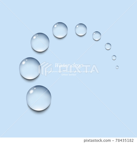 Transparent water droplets Transparent water droplets 78435182