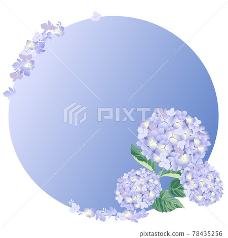 Round hydrangea frame Round hydrangea frame 78435256