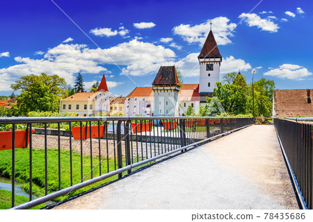 Agnita, Transylvania. Saxon medieval church in Romania Agnita, Transylvania. Saxon medieval church in Romania 78435686