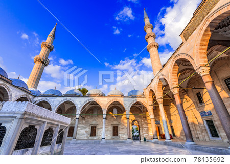 Istanbul, Turkey - Suleymaniye Mosque in Constantinople 78435692