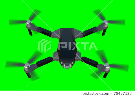 Drone CG Black Original Design_A003 Top 2 Feather Rotating Greenback 78437123