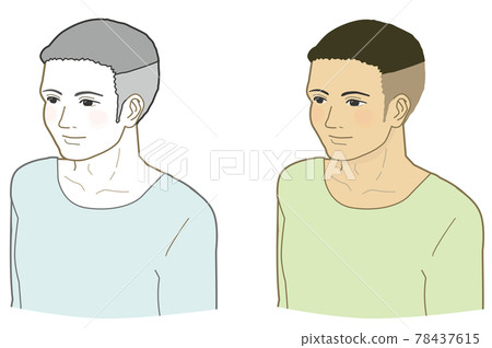 African male upper body African male upper body 78437615