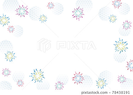 Watercolor frame of fireworks Watercolor frame of fireworks 78438191