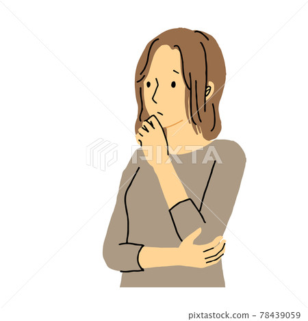thinking woman thinking woman 78439059