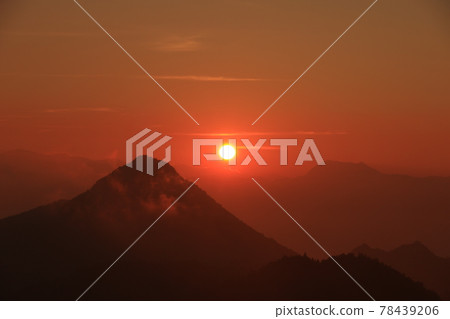 Evening view from Mt. Yokote of Shibutoge 78439206