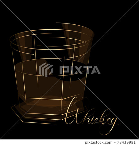 whiskey logo for the menu or wine list of a restaurant or bar whiskey logo for the menu or wine list of a restaurant or bar 78439981