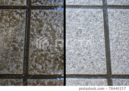 Japanese house entrance stone tile 78440157