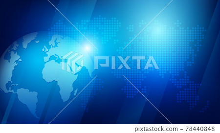 Abstract background 3D globe sphere and dotted world map 001 78440848