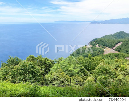 Sea of Japan seen from the top of the mountain Sea of Japan seen from the top of the mountain 78440904