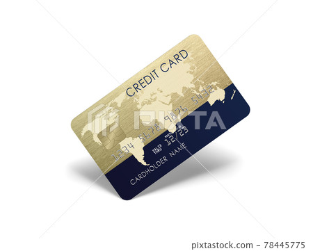 Illustration Credit Card Isolated on white with shadow Illustration Credit Card Isolated on white with shadow 78445775