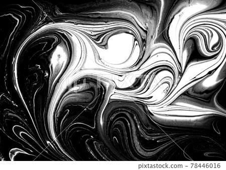 Black and white abstract agate ripple imitation. Black and white abstract agate ripple imitation. 78446016